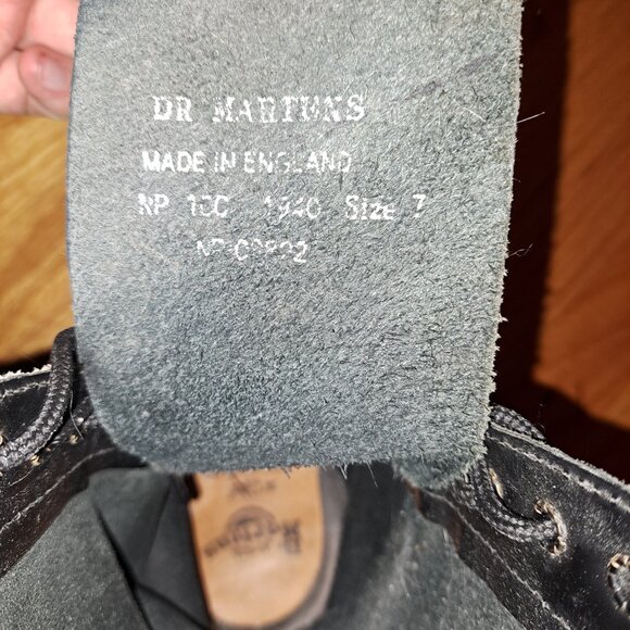 Genuine leather 14 eyelet black Doc Martens - Picture 4 of 7